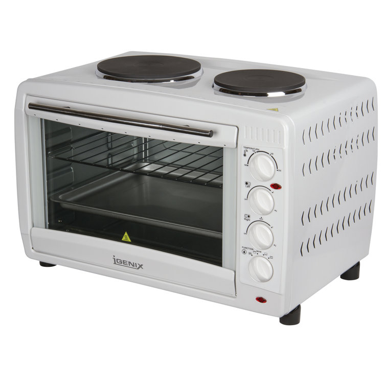 Igenix 45L Electric Mini Oven Double Hotplates & Reviews Wayfair.co.uk